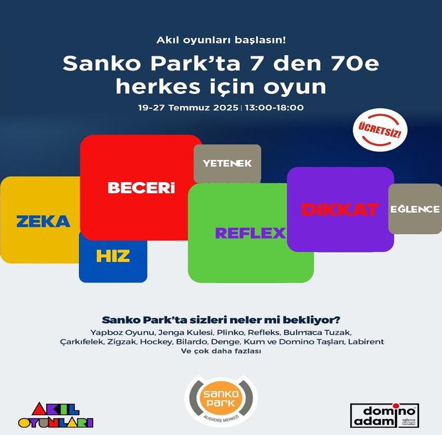 Sanko Park Akıl Oyunları — etkinlik görseli 1